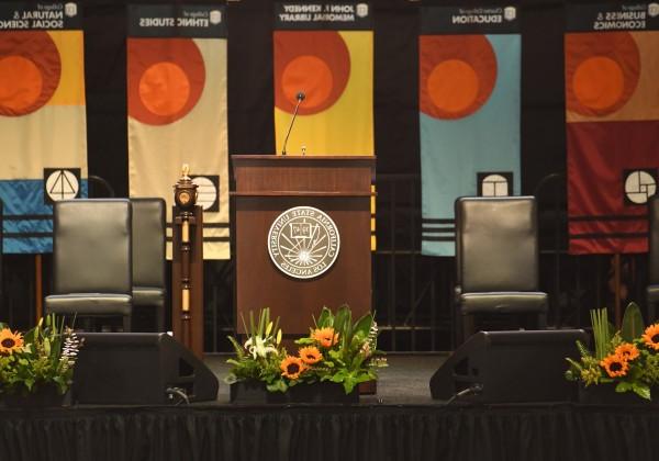 banners at commencement